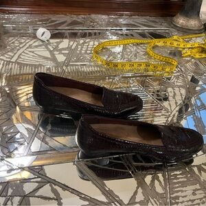 Clarks Dark Brown Loafers for Women size 7